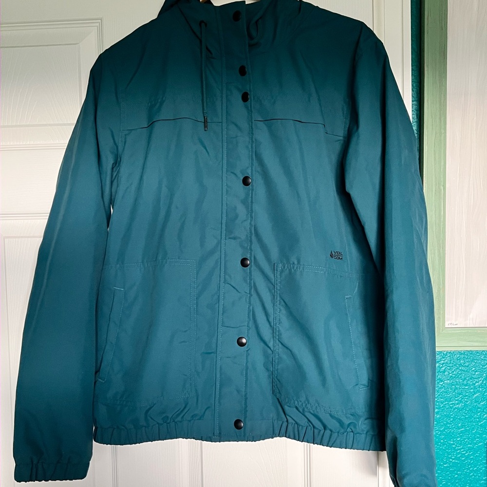 Volcom Dark Teal Jacket- Enemy Stone